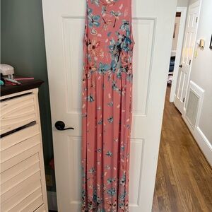 Floral Sleeveless Maxi Dress